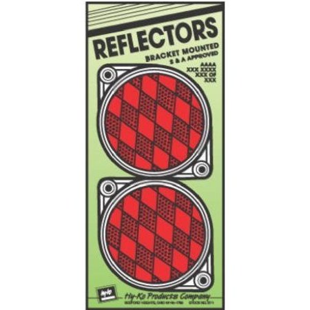 HILLMAN 2PK 3 RED Reflector 844010